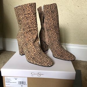 BRAND NEW Jessica Simpson cheetah print Booties